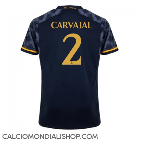 Maglie da calcio Real Madrid Daniel Carvajal #2 Seconda Maglia 2023-24 Manica Corta